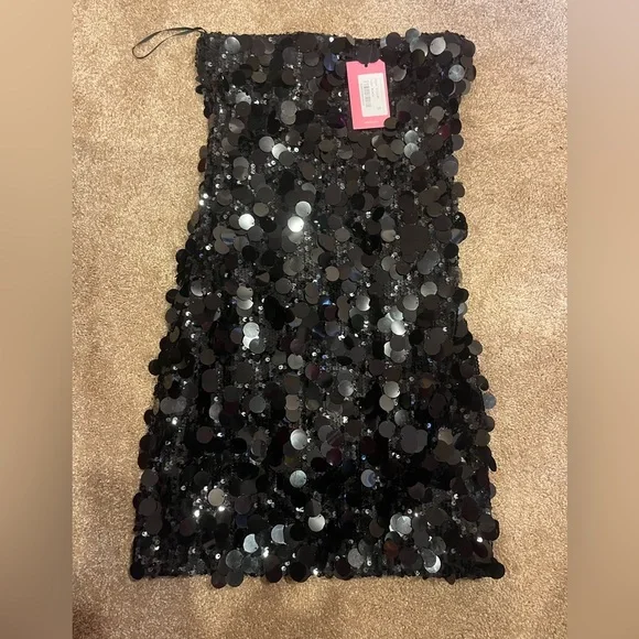 edikted black strapless dress EDIKTED Strapless Mini Dress - Black